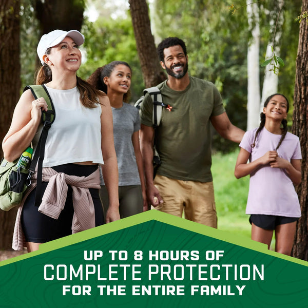 Family Insect Repellent, Deet-Free, Lightweight Aerosol Spray Repels Mosquitoes for 8hr - 3 packs - 4 oz per pack - plus 3 My Outlet Mall Resealable Storage Pouches