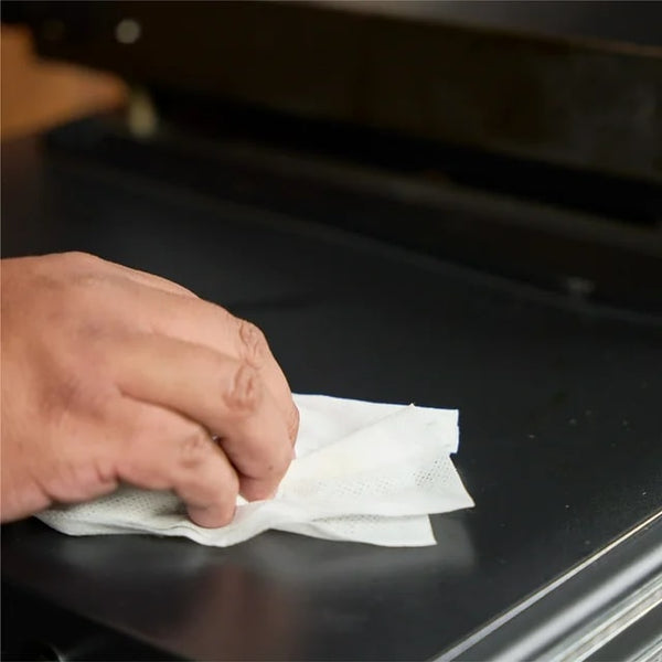 Griddle Cleaning Cloths (Pre-Moistened) - 2 packs - 40 Count per pack - plus 3 My Outlet Mall Resealable Storage Pouches