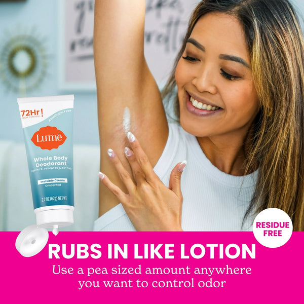 Whole Body Women’s Deodorant Invisible Cream Aluminum Free, Unscented - 1 pack - 2.2 oz per pack - plus 3 My Outlet Mall Resealable Storage Pouches