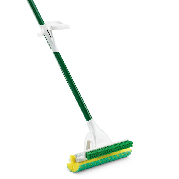 Nitty Gritty Roller Sponge Mop with Scrub Brush - 1 pack - plus 3 My Outlet Mall Resealable Storage Pouches