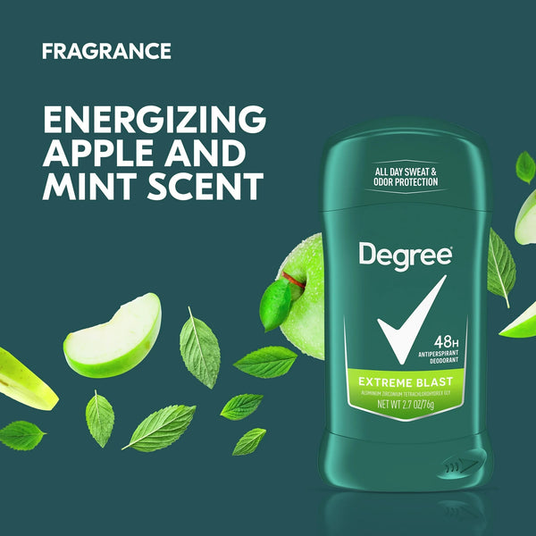 Men Original Protection Antiperspirant Deodorant Stick for Men Extreme Blast Citrus Scent - 1 pack - 2.7 oz per pack - plus 3 My Outlet Mall Resealable Storage Pouches