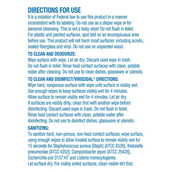 Fresh Scent Disinfecting Wipes- 2 packs - 35 count per pack - plus 3 My Outlet Mall Resealable Storage Pouches