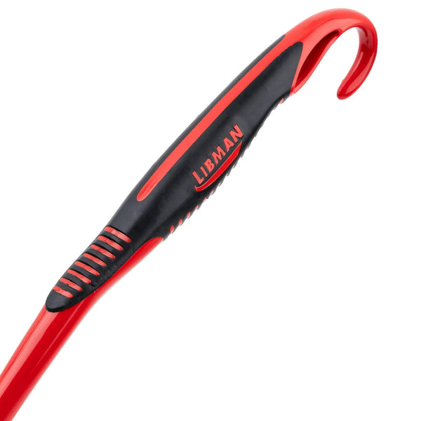 Long Handle Utility Scrub Brush Red Black Polypropylene Handle 3.75 in. Width - 1 pack - plus 3 My Outlet Mall Resealable Storage Pouches