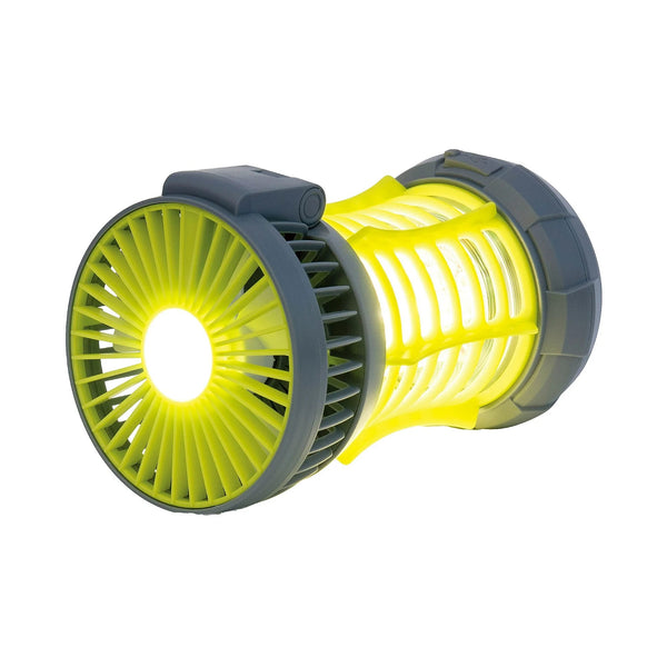 Bug Zapper, Yellow, 2-in-1 Fan & LED Light, Outdoor Use, Electronic 5V, Rechargeable - 2 packs - plus 3 My Outlet Mall Resealable Storage Pouches