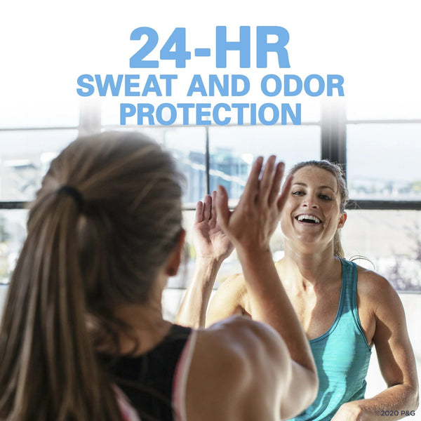 Flawless Clear Gel Antiperspirant and Deodorant for Women, Clean Powder - 2 packs - 3.4 oz per pack - plus 3 My Outlet Mall Resealable Storage Pouches