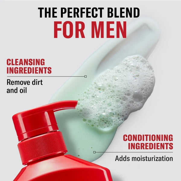 Bear Glove 2-in-1 Shampoo and Conditioner for Men, All Hair Types - 1 pack - 22 Fl oz per pack - plus 3 My Outlet Mall Resealable Storage Pouches