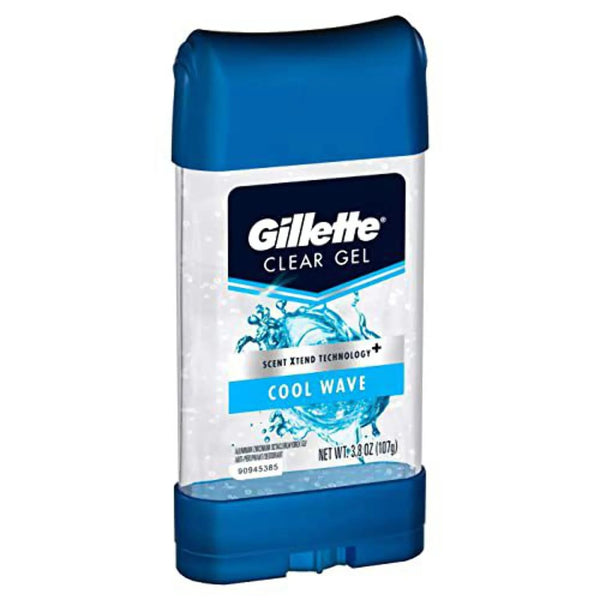 Cool Wave Clear Gel Men's Antiperspirant and Deodorant - 1 pack - 3.8 oz per pack - plus 3 My Outlet Mall Resealable Storage Pouches