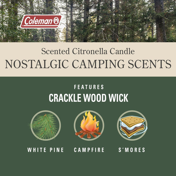 Repellents Pine Citronella Candle, Silver- 1 pack - 6 oz per pack - plus 3 My Outlet Mall Resealable Storage Pouches