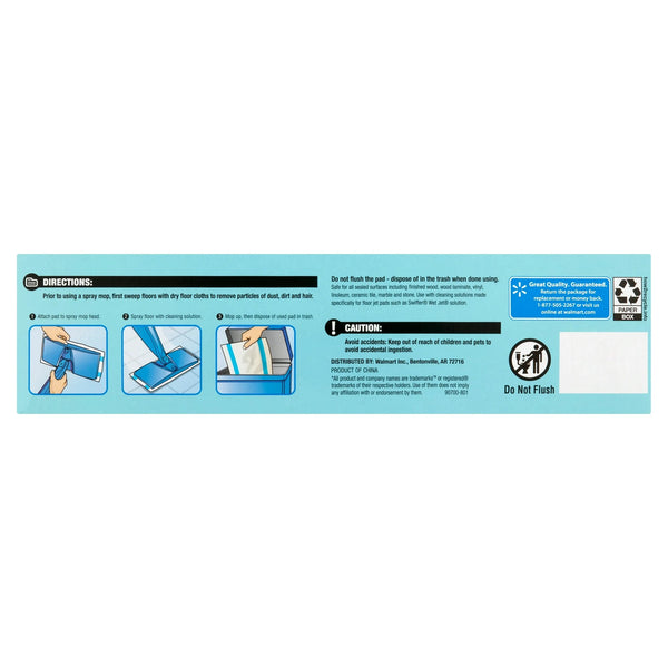 Deep Cleaning Mop Pads - 1 pack - 15 count per pack - plus 3 My Outlet Mall Resealable Storage Pouches