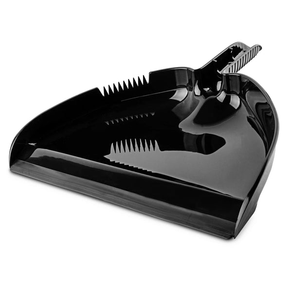 High Power Angle Broom & Dustpan Steel Handle 13.75 in. Wide Red Black - 1 pack - plus 3 My Outlet Mall Resealable Storage Pouches