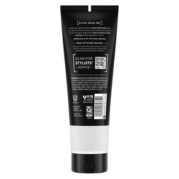 Hair Gel Extra Hold Alcohol-Free for 24-Hour Frizz Control and Humidity Protection - 1 pack - 9 oz per pack - plus 3 My Outlet Mall Resealable Storage Pouches