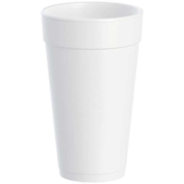 Disposable Foam Cups, 20oz - 3 packs - 14 Count per pack - plus 3 My Outlet Mall Resealable Storage Pouches