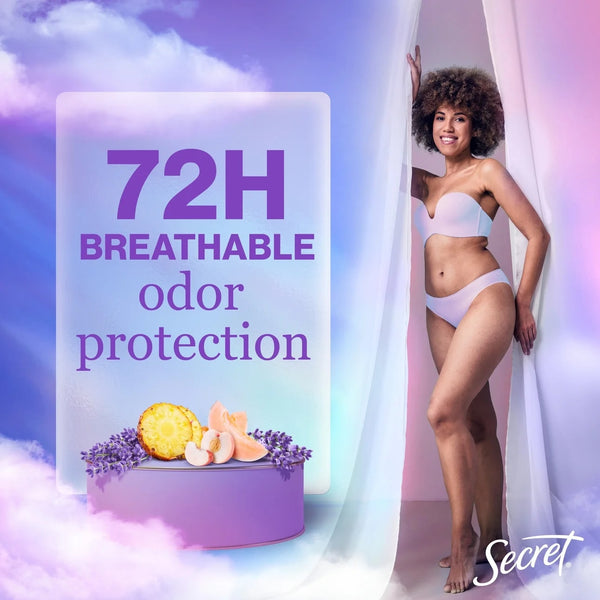 Fresh Clear Gel Antiperspirant Deodorant for Women, Lavender - 1 pack - 2.6 oz per pack - plus 3 My Outlet Mall Resealable Storage Pouches
