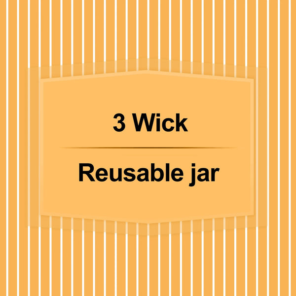 3-Wick Textured Wrapped Cranberry Mandarin Scented Candle - 1 pack - 14 oz per pack - plus 3 My Outlet Mall Resealable Storage Pouches