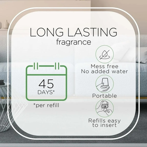 Essential Mist Refill, Refreshing Watermelon & Berries, Air Freshener, Essential Oils 2 Count - 2 packs - plus 3 My Outlet Mall Resealable Storage Pouches