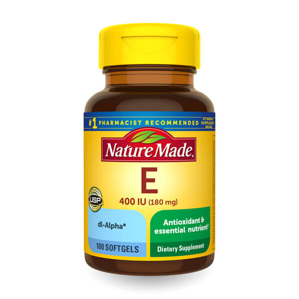 Nature Made Vitamin E (400 IU) d-Alpha, 100 Softgels