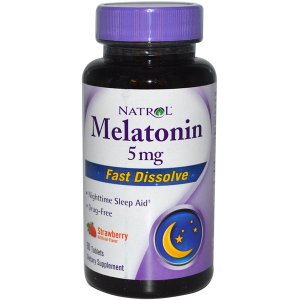 Natrol Melatonin 5mg Sleep Aid Fast Dissolve Tablets Strawberry Flavor