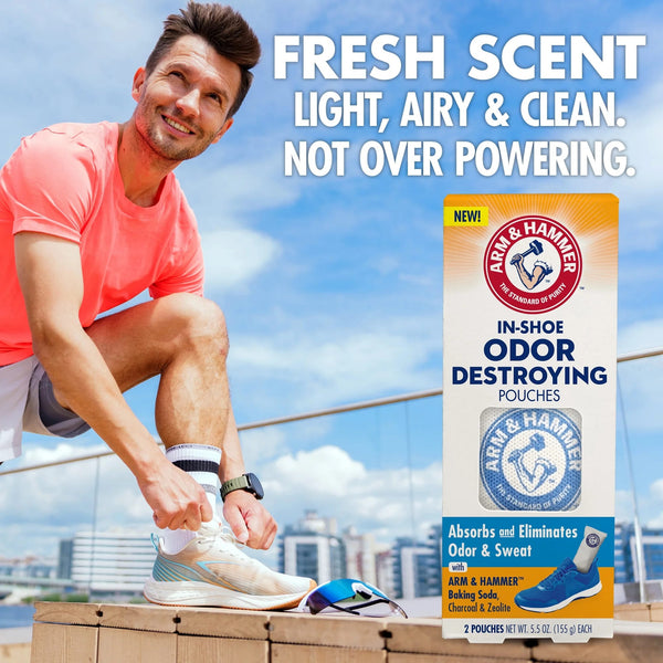 In-Shoe Odor Destroying Pouches - 1 pack - 2 count per pack - plus 3 My Outlet Mall Resealable Storage Pouches