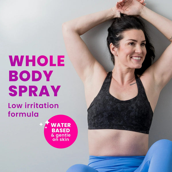 Whole Body Deodorant for Women, Spray Deodorant, Aluminum Free, Clean Tangerine - 1 pack - 3.6 oz per pack - plus 3 My Outlet Mall Resealable Storage Pouches