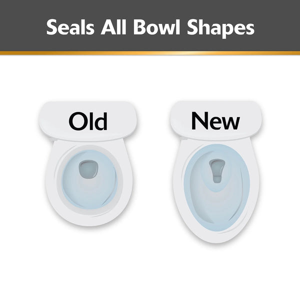 Beehive Max Heavy Duty Toilet Plunger Seals All Bowl Shapes, Powerful Clog Removal - 1 pack - plus 3 My Outlet Mall Resealable Storage Pouches