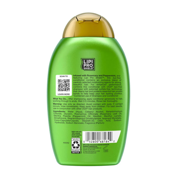Clarifying Strength and Rosemary Mint Hair Conditioner - 1 pack - 13Fl oz per pack - plus 3 My Outlet Mall Resealable Storage Pouches