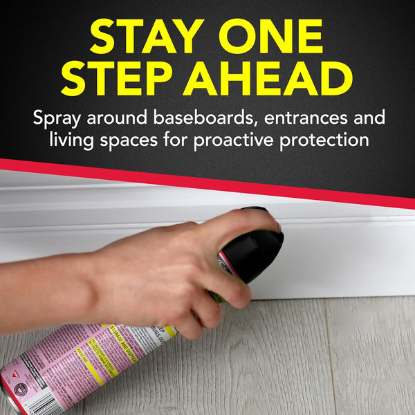 Ant & Roach Killer, Indoor Insecticide Spray, Fragrance-Free - 3 packs - 17.5 oz per pack - plus 3 My Outlet Mall Resealable Storage Pouches