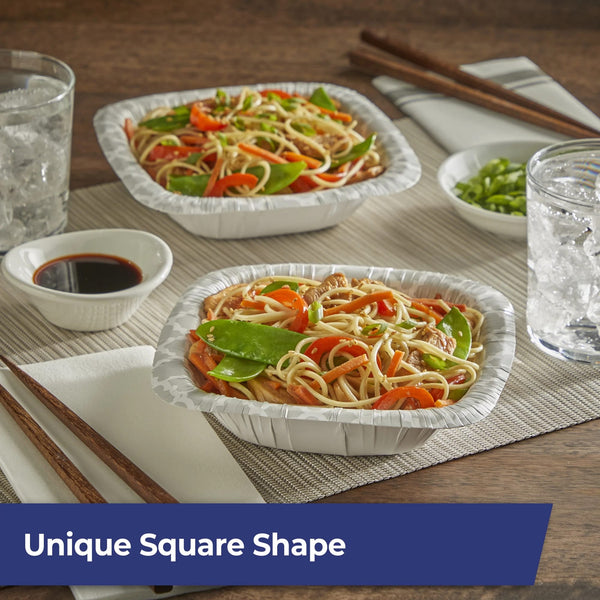 Extra Deep Paper Bowls 15 Fl oz - 1 pack - 50 Count per pack - plus 3 My Outlet Mall Resealable Storage Pouches