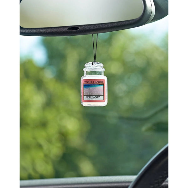 Car Jar Ultimate Pink Sands Scent, Hanging Car Air Freshener - 2 packs - plus 3 My Outlet Mall Resealable Storage Pouches