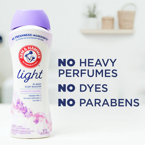 Light In-Wash Scent Booster, Laundry Scent Booster Lavender Escape scent - 2 packs - 24 oz per pack - plus 3 My Outlet Mall Resealable Storage Pouches