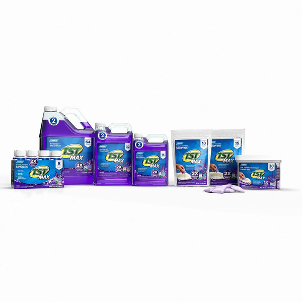 Tst Rv Toilet Treatment Drop-Ins, Septic Safe, Lavender - 1 pack - 15 count per pack - plus 3 My Outlet Mall Resealable Storage Pouches