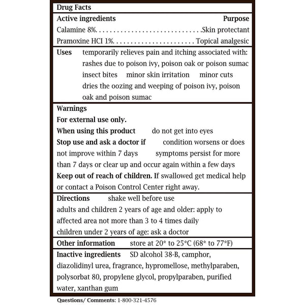 Skin Protectant Lotion, Calamine + Itch Reliever - 2 packs - 6 fl oz per pack - plus 3 My Outlet Mall Resealable Storage Pouches
