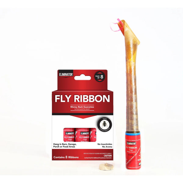 Non-Toxic Fly Ribbon, Poison-Free Pest Control, Sticky Paper, Traps Flying Insects - 1 pack - plus 3 My Outlet Mall Resealable Storage Pouches