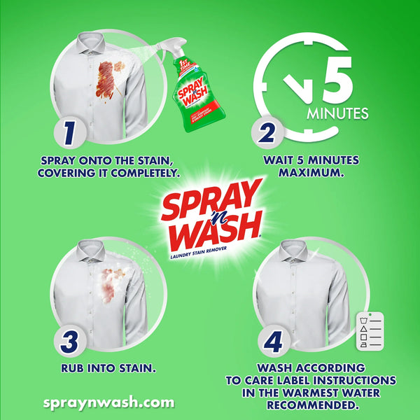 Liquid Laundry Stain Remover Original Scent- 1 pack - 22 oz per pack - plus 3 My Outlet Mall Resealable Storage Pouches