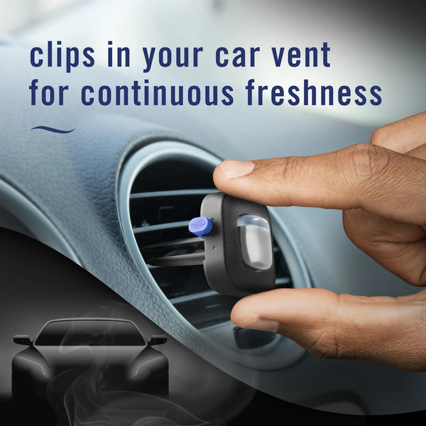 Auto Car Air Freshener, Odor-Fighting Car Vent Clip, Noir, 2 Count - 1 pack - plus 3 My Outlet Mall Resealable Storage Pouches