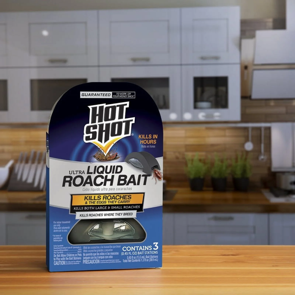 Ultra Liquid Roach Bait, Roach Killer, Kills Roaches & the Eggs They Carry -  3 packs - 3 count per pack plus 3 My Outlet Mall Resealable Storage Pouches