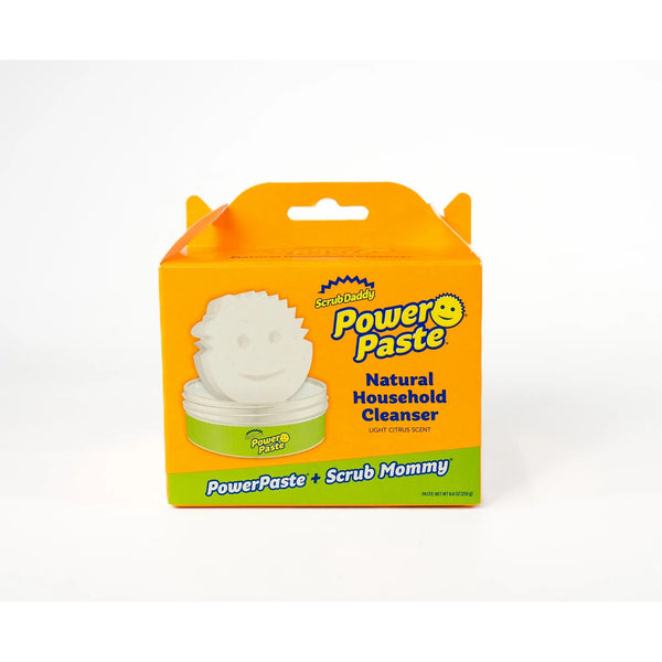 PowerPaste Kitchen and Bathroom Cleaning Paste - Natural Cleanser + Dye Free Scrub Mommy - 3 packs -  1 count per pack - plus 3 My Outlet Mall Resealable Storage Pouches