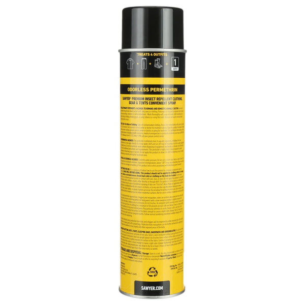 Premium Permethrin Insect Repellent Aerosol Spray - 1 pack - 18 oz per pack - plus 3 My Outlet Mall Resealable Storage Pouches