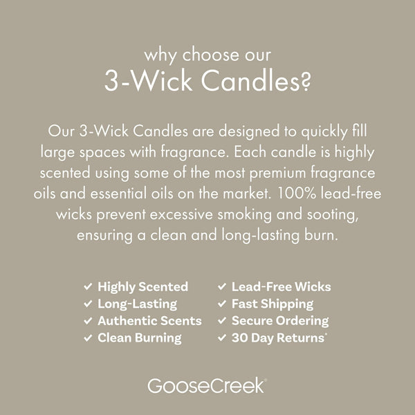 Warm & Welcome Scented 3-Wick Jar Candle - 1 pack - 14.5 oz per pack - plus 3 My Outlet Mall Resealable Storage Pouches