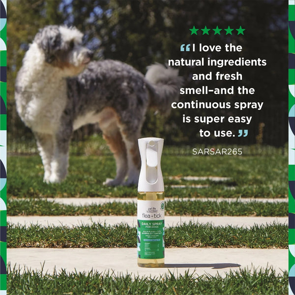 Unlimited Spray Flea & Tick Daily Treatment for Dogs - 2 packs - 10 oz per pack - plus 3 My Outlet Mall Resealable Storage Pouches