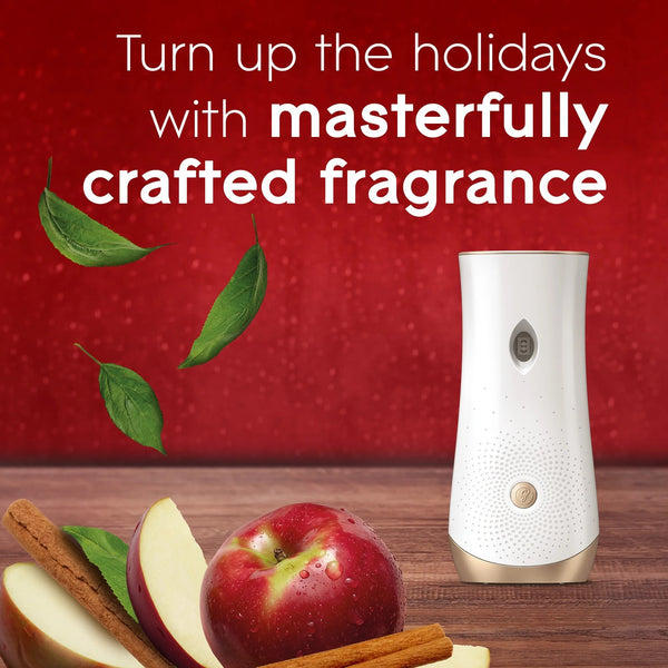 Automatic Spray Refills, Air Freshener, Autumn Spiced Apple, Fragrance Infused with Essential Oils- 1 pack - 2 count per pack - plus 3 My Outlet Mall Resealable Storage Pouches