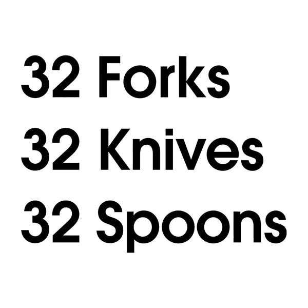 Assorted Plastic Disposable Cutlery Set, White, includes 32F/32S/32K - 2 packs - 96 Count per pack - plus 3 My Outlet Mall Resealable Storage Pouches