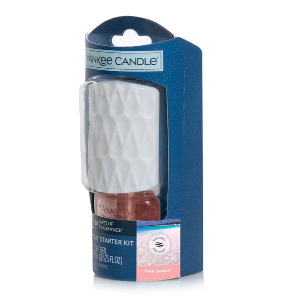 Candle White/Pink Sands ScentPlug Fragrance Diffuser Starter Kit - 2 packs - plus 3 My Outlet Mall Resealable Storage Pouches