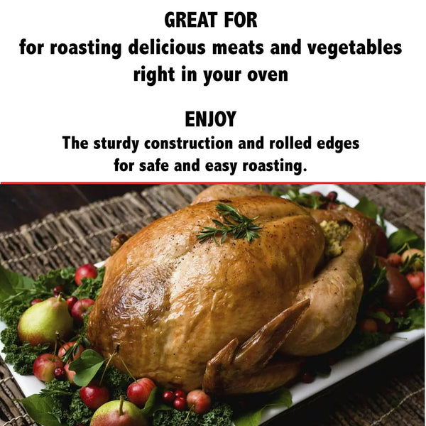 Super King Aluminum Foil Extra Deep Oval Roaster Pan - 3 packs - plus 3 My Outlet Mall Resealable Storage Pouches