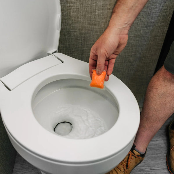 Tst Rv Toilet Treatment Drop-ins, Orange Citrus Scent - 2 packs - 15 count per pack - plus 3 My Outlet Mall Resealable Storage Pouches