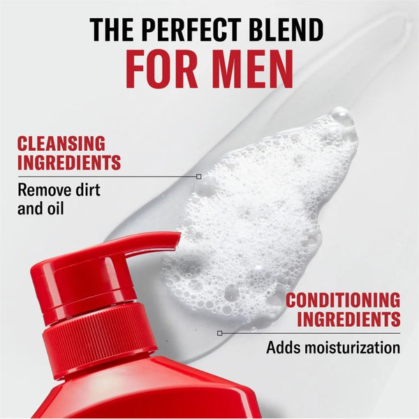 Volcano Charcoal Shampoo for Men, All Hair Types - 1 pack - 21.9Fl oz per pack - plus 3 My Outlet Mall Resealable Storage Pouches