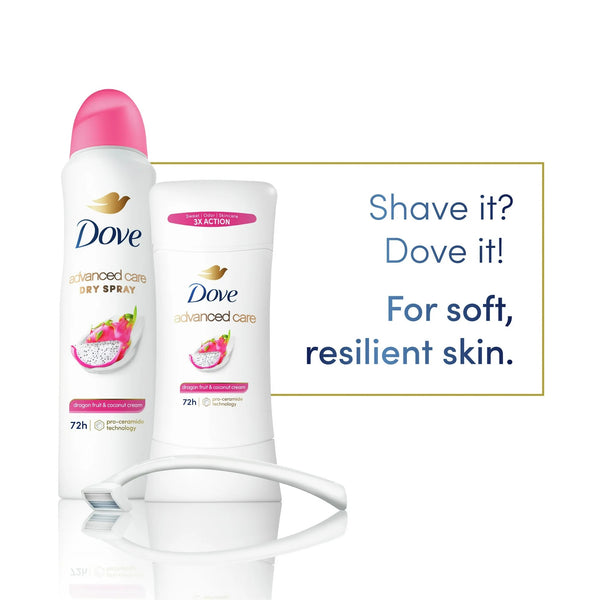 Advanced Care Antiperspirant Deodorant Dry Spray for Women Dragon Fruit & Coconut Cream - 1 pack - 3.8 oz per pack - plus 3 My Outlet Mall Resealable Storage Pouches