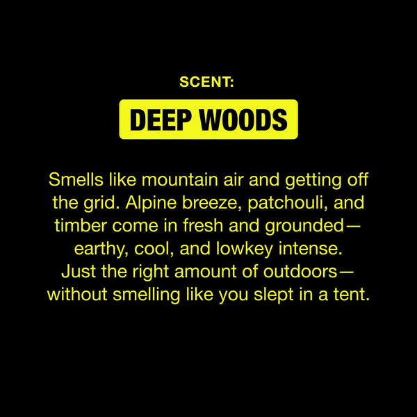 Jake Paul Men's Aluminum Free Deodorant Odor Blocking Sweat Protection Deep Woods - 2 packs - 2.6 oz per pack - plus 3 My Outlet Mall Resealable Storage Pouches