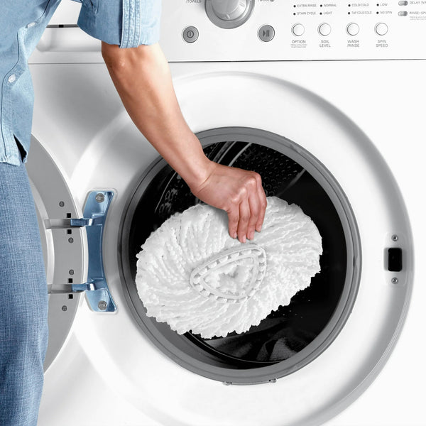 EasyWring Spin Mop Head Replacement, Machine Washable Microfiber Refill - 1 pack - plus 3 My Outlet Mall Resealable Storage Pouches