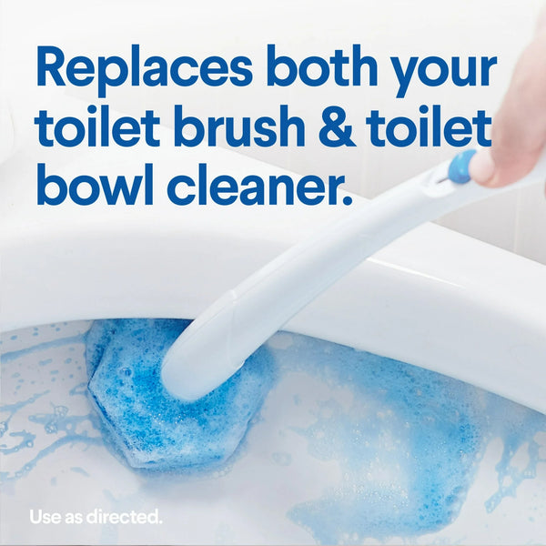 ToiletWand Disposable Toilet Bowl Brush Cleaner System - 1 pack - plus 3 My Outlet Mall Resealable Storage Pouches