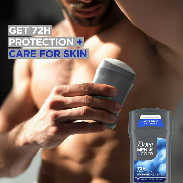 Men+Care Antiperspirant Deodorant Stick for Men Midnight Classico - 1 pack - 2.7 oz per pack - plus 3 My Outlet Mall Resealable Storage Pouches